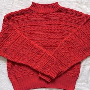 LizSport cable knit vintage sweater
